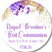 Personalized lavender communion favor label