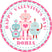 Personalized pink robot classroom Valentine sticker with cute Valentine graphics