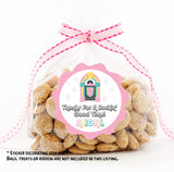 Personalized rock and roll party sticker