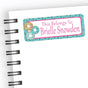 Personalized sprinkle donut labels for school supplies