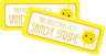 Personalized sun name label for school supplies