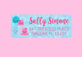 Personalized under the sea address stickers