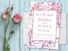 Pink And Lavender Wedding Save The Date Cards