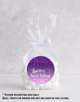 Pink And Purple Sweet 16 Stickers Or Favor Tags