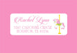 Pink Carousel Address Labels