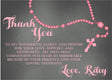 Pink First Communion Thank You Cards