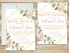 Pink & Gold Bridal Shower Invitations