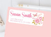 Pink & Gold Butterfly Address Labels