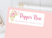 Pink & Gold Butterfly Address Labels