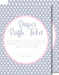 Pink & Grey Polka Dot Diaper Raffle Tickets