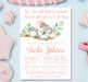 Pink Koala Baby Shower Invitations