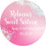 Pink Sweet 16 birthday sticker with iridescent confetti