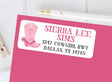 Pink cowgirl boot address labels