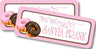 Pink donut themed back to school name label