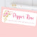 Pink floral address labels with roses