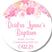 Pink peach baptism stickers