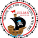 Pirate Birthday Party Stickers