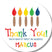Primary color paintbrush birthday sticker for art parties