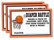 Printable Basketball Baby Shower Diaper Raffle Tickets