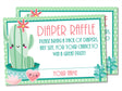 Printable Cactus Baby Shower Diaper Raffle Tickets