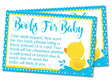 Printable Rubber Duck Baby Shower Book Request Cards