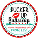 Pucker Up Buttercup Valentine's Day Stickers