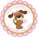 Puppy Dog Valentine's Day Stickers