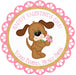 Puppy Dog Valentine's Day Stickers