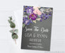 Purple And Pink Wedding Save The Date Cards