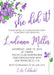 Purple Graduation Party Invitations