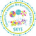 Rainbow candy birthday sticker