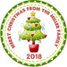 Red And Green Christmas Tree Stickers