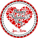 Red Heart Valentine's Day Stickers