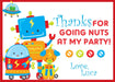 Robot Birthday Thank You Cards