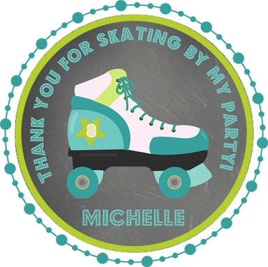 Roller Skating Birthday Party Stickers