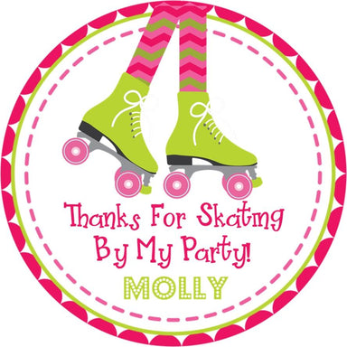 Roller Skating Birthday Party Stickers