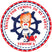 Sailor girl birthday sticker with crab illustration