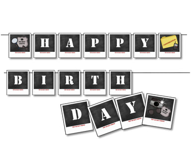 Secret Agent Spy Birthday Party Banner