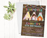 Sleepover Pajama Birthday Party Invitations