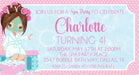 Spa Birthday Party Invitations