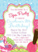 Spa Birthday Party Invitations