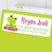 Spring frog address labels with cute frog illustration