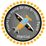 Star border aviation party label