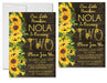 Sunflower Birthday Party Invitations