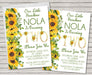 Sunflower Birthday Party Invitations