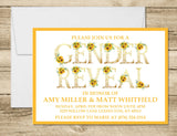 Sunflower Gender Reveal Invitations