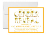 Sunflower Gender Reveal Invitations