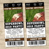 Superbowl Party Ticket Invitations