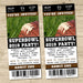 Superbowl Party Ticket Invitations