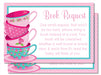 Tea Party Book Request Cards